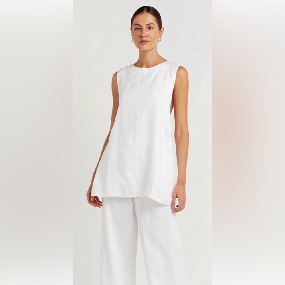 DISSH Lovato Linen Ring Tunic Top